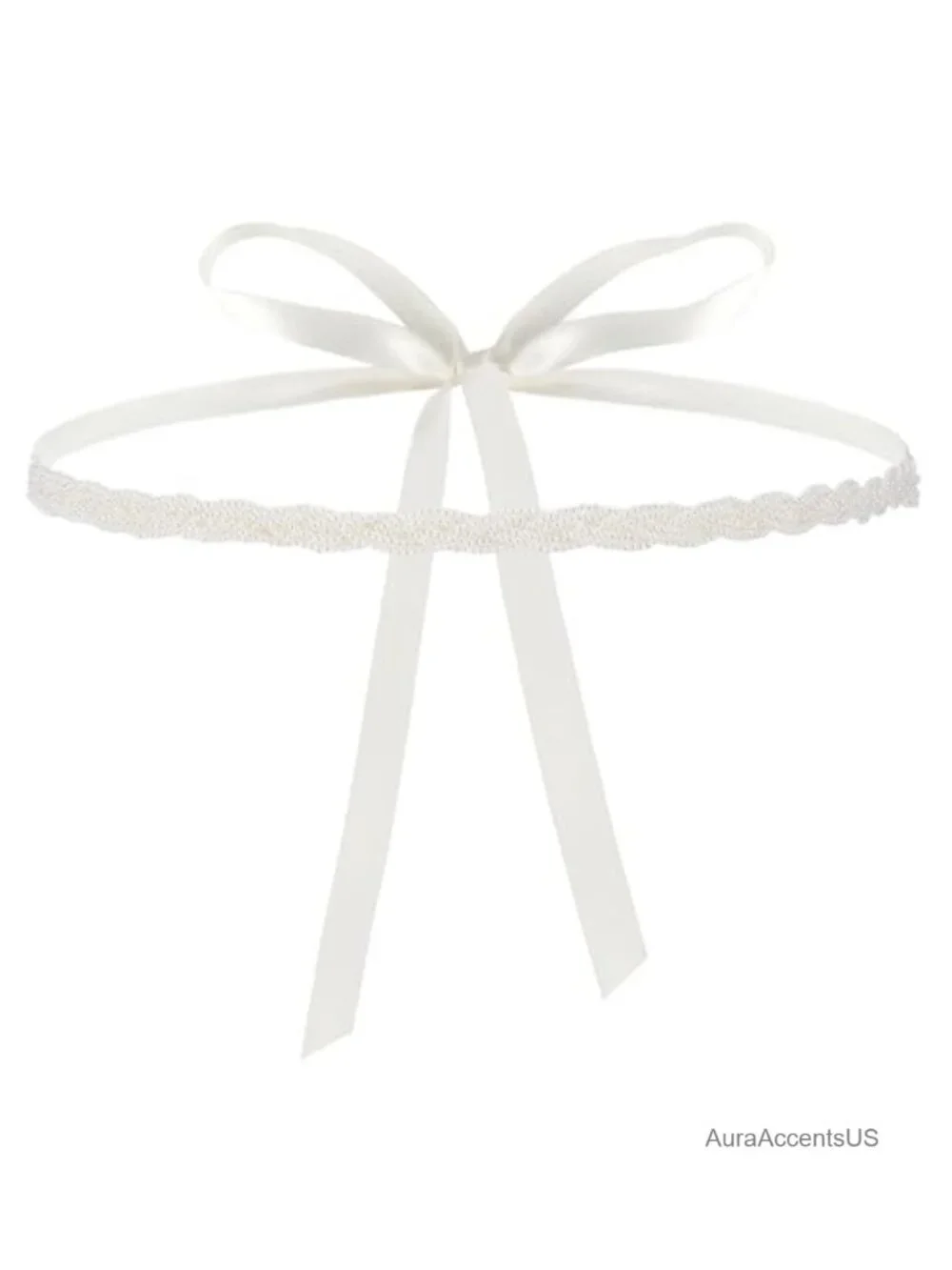 Handcrafted Bridal Pearl Wedding Waist Belt Adjustable Glitter Ribbon Belt for